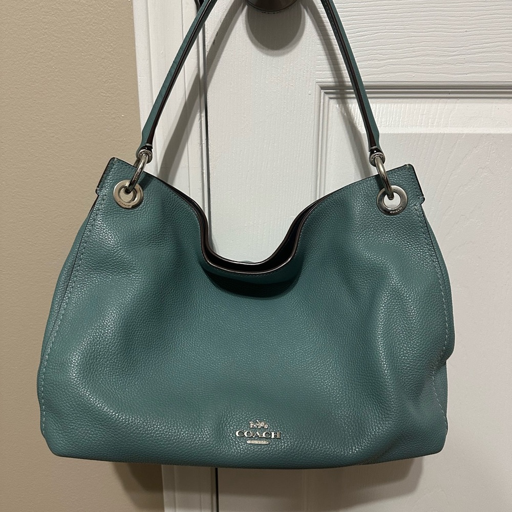 Coach Leather Hobo Bag & Matching Wallet